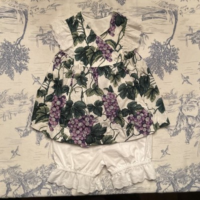 Vintage Plum Pudding Ltd Baby Girl Two Piece Outfit 12M | eBay US