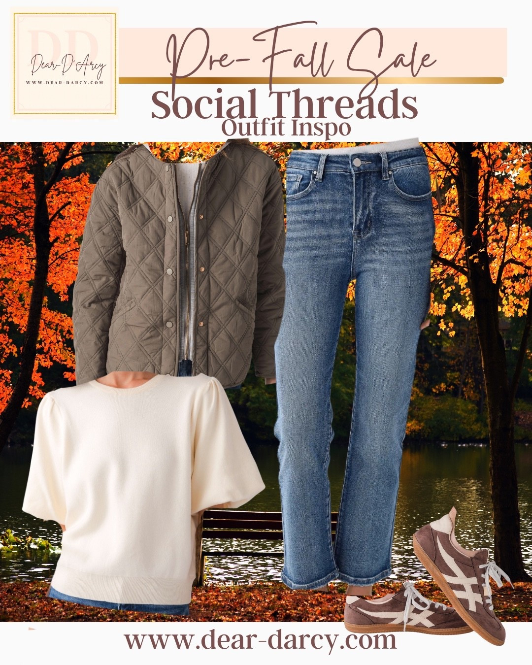 Pre- Fall 🍂Social Threads 
25% off sale with code 
PF25 

Risen jeans are great quality and. Or all under $80 now you can get them under $70
Some of my favorite styles 

And several cute tops- sweaters and a darling Quilted jacket 

Pieces to build your wardrobe that you can wear now and in to Fal and layered for winter for years to come 

Loafers and sneakers