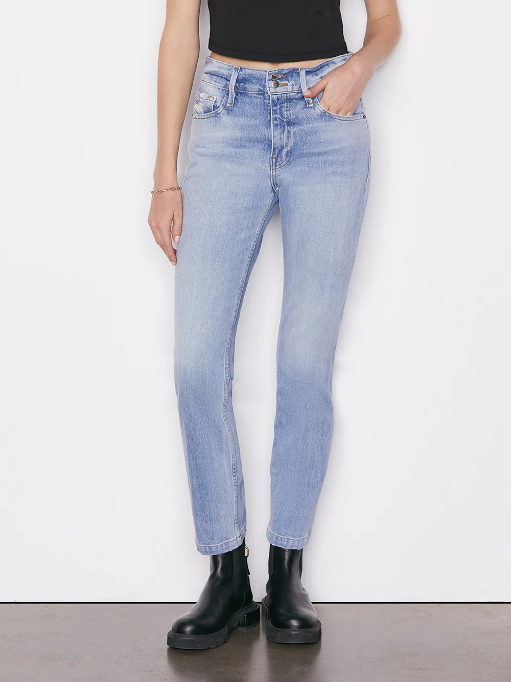 Le Sylvie Slender Straight Heritage -- Bianca | Frame Denim