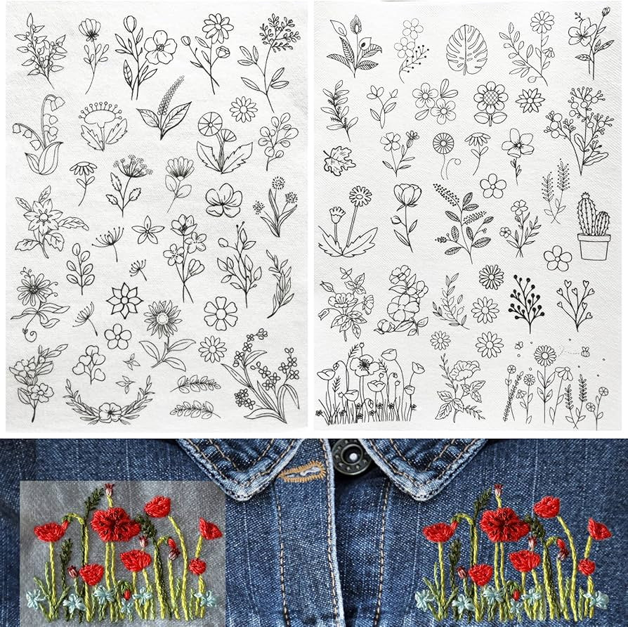 72Pcs Water Soluble Stabilizer for Embroidery Stick and Stitch Embroidery Paper Tear Away Embroid... | Amazon (US)