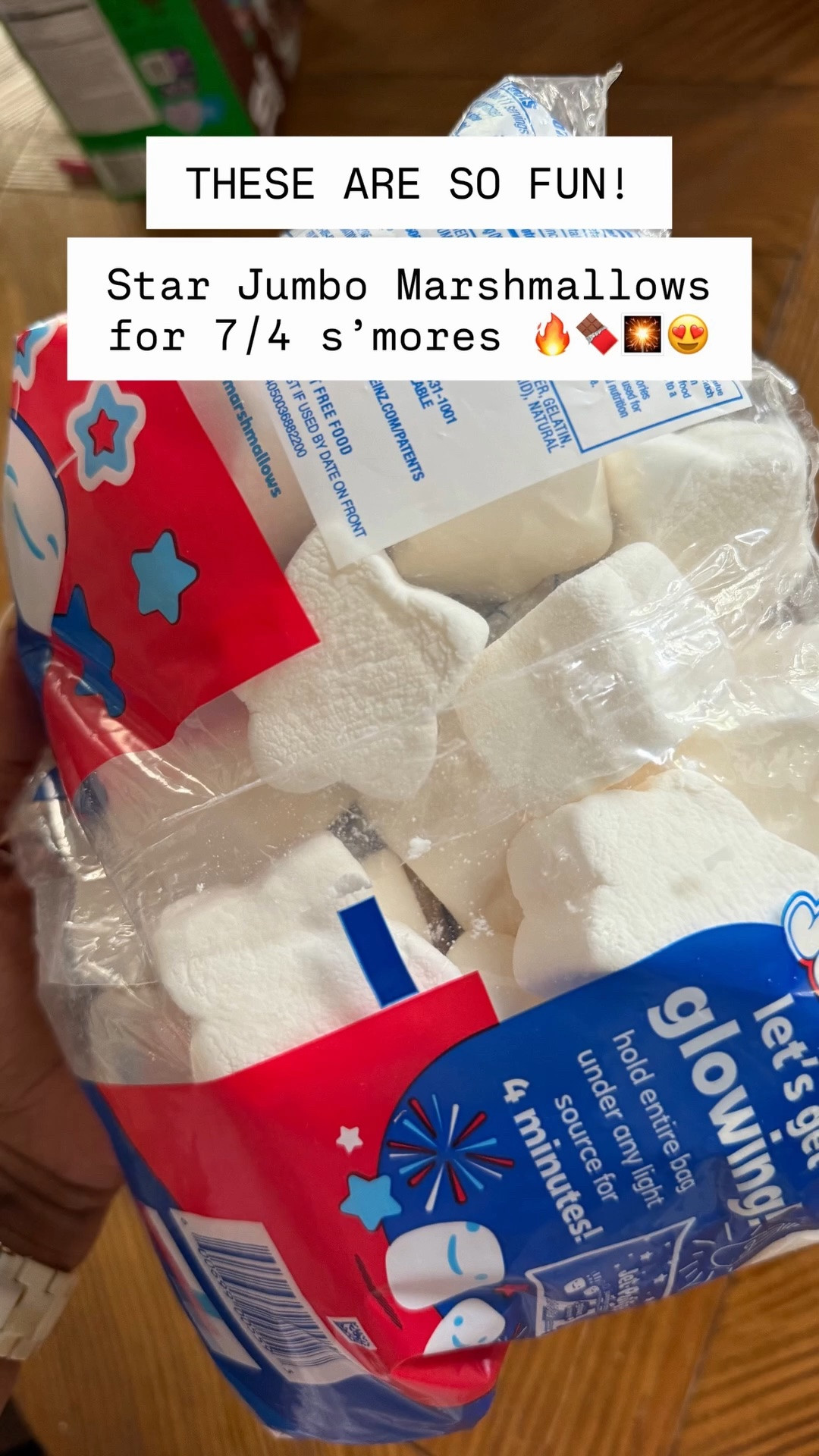 THESE ARE SO FUN!

Star Jumbo Marshmallows for 7/4 s’mores 🔥🍫🎇😍
