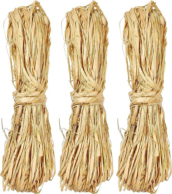 Creatrill Natural Raffia Paper Ribbon, 3 x40g Paper Raffia Ribbon Perfect for Florist Bouquets We... | Amazon (US)