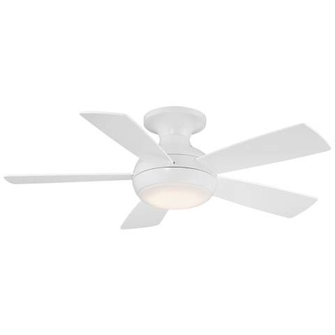 44" WAC Odyssey Matte White LED Smart Ceiling Fan - #312N3 | Lamps Plus | Lamps Plus