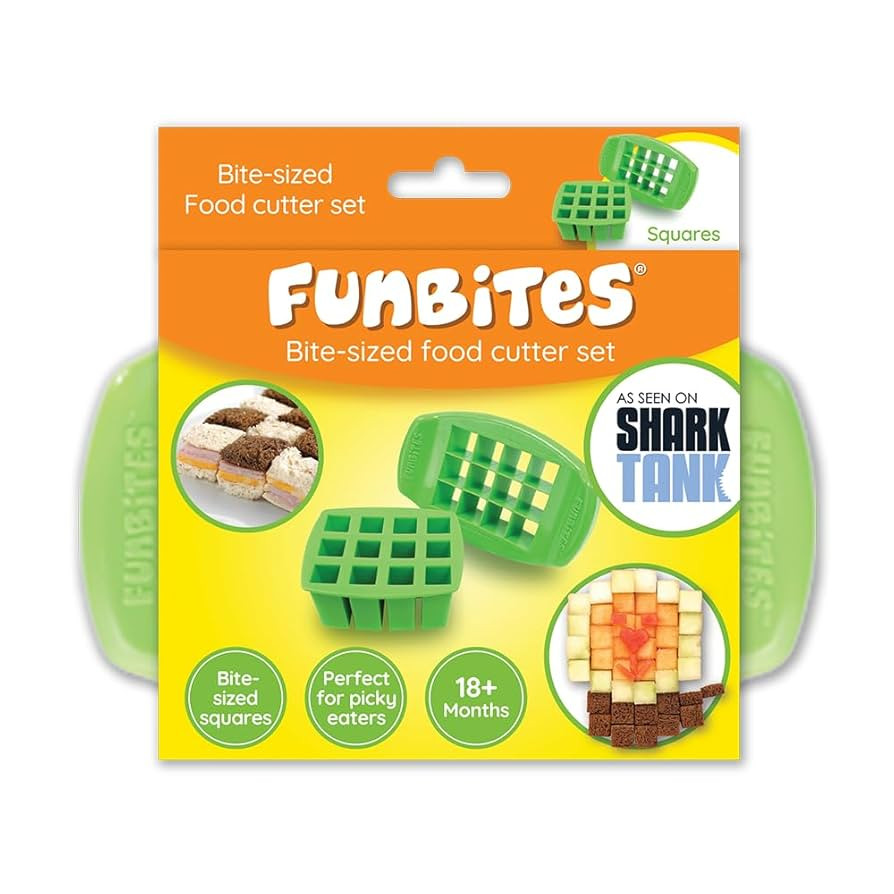 Food Cutter for Kids, Green Squares | Amazon (US)