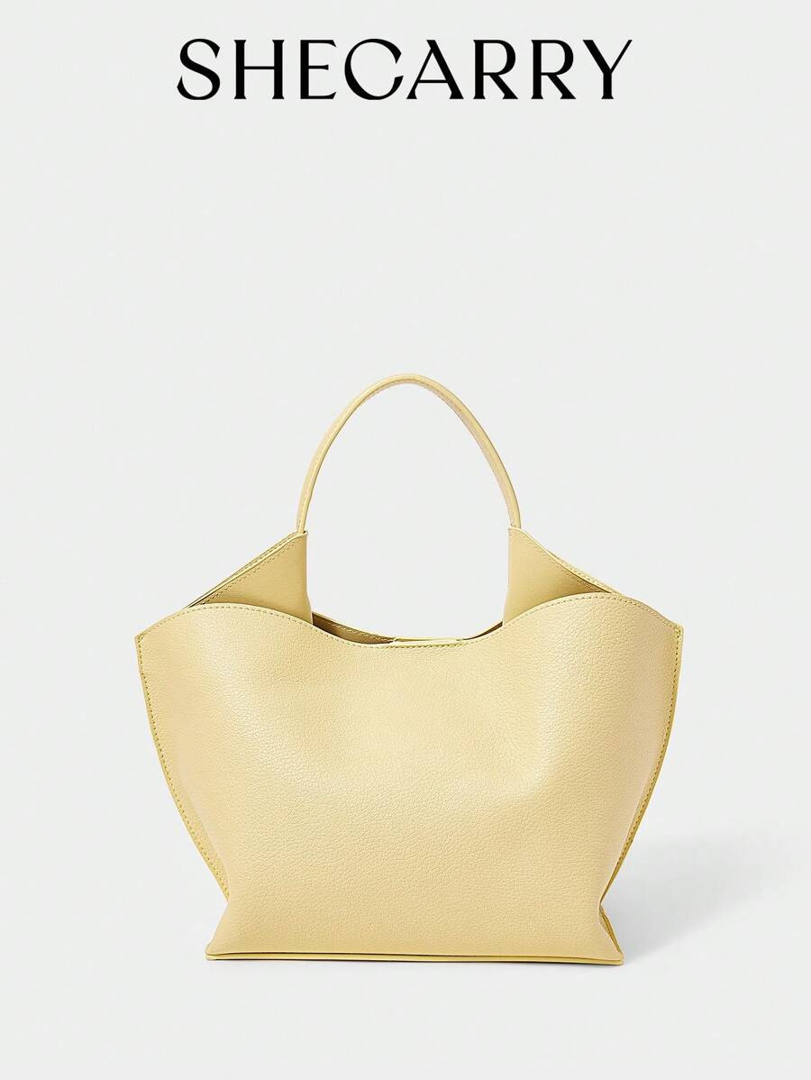 SHECARRY Women Casual Versatile Minimalist Solid Color Tote Bag | SHEIN