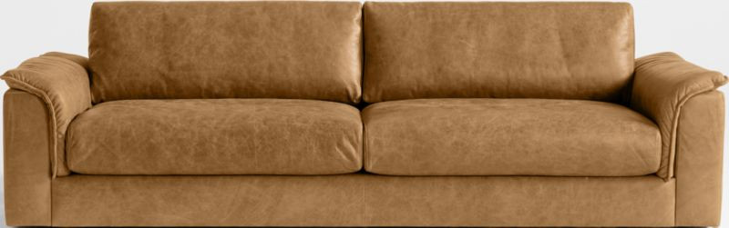 Wythe 102" Leather Sofa + Reviews | Crate & Barrel | Crate & Barrel