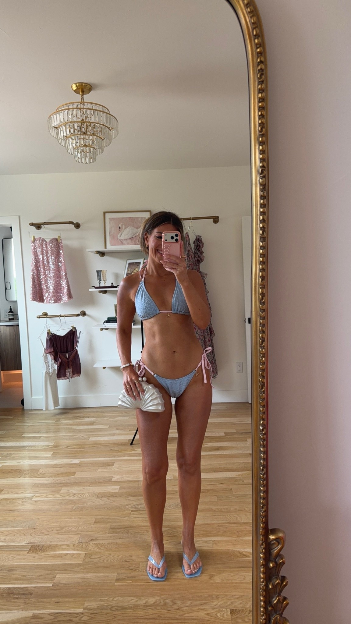 Cupshe blue pink trim starfish charm bikini ⭐️🌴use code chic for 15% off sitewide on orders $70+ and 20% off sitewide on orders $135+

Electric picks code: emerson20

I’m 5’4” and wearing my usual smalls in bikini tops 
• i sized up to a medium in all swim bottoms

Summer Vacation, Beach, Poolside, Swimsuit, Bikini, Coverup, Destination, resortwear, resort outfits, vacation outfits, vacation swimsuits , beach vacation swimsuits, summer vacation outfits, tropical vacation outfits, vacation outfit ideas

#LTKSeasonal #LTKTravel #LTKSwim