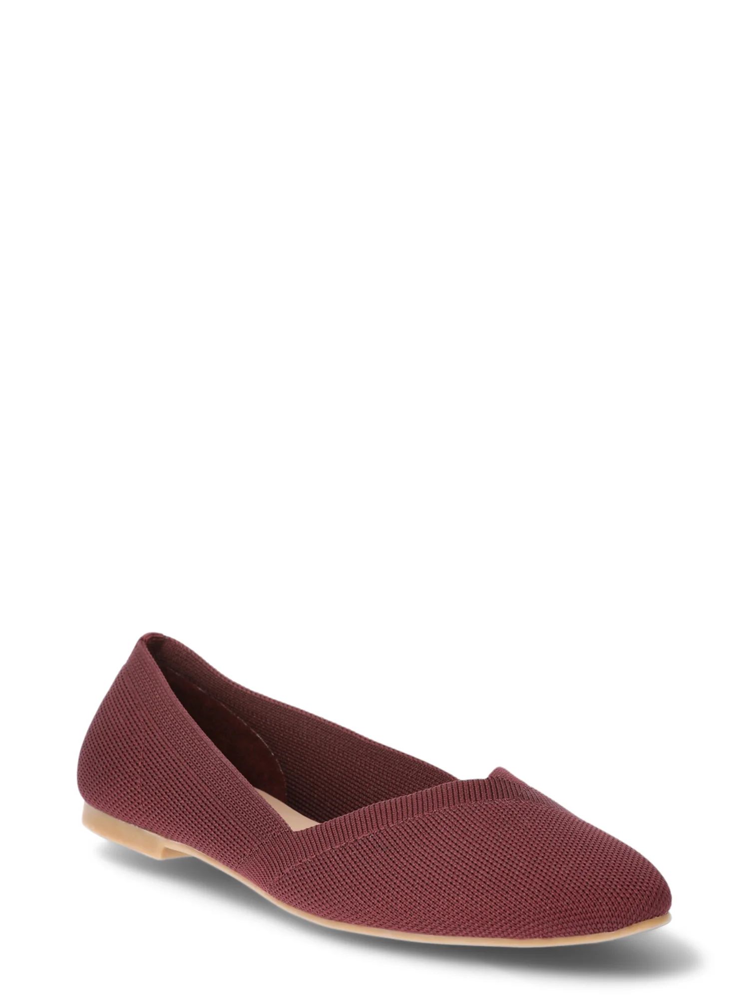 Time and Tru Women's Knit Ballet Flats, Sizes 6-11 | Walmart (US)