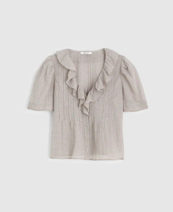 Ruffled Pintuck Top | Madewell