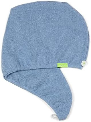 AQUIS Hair Wrap, Water-Wicking Microfiber Towel, Dries Hair 50% Faster, Button-Loop Closure, Hand... | Amazon (US)