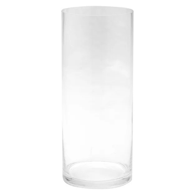 Diamond Star Glass Cylinder Vase Clear (12"x5") | Target