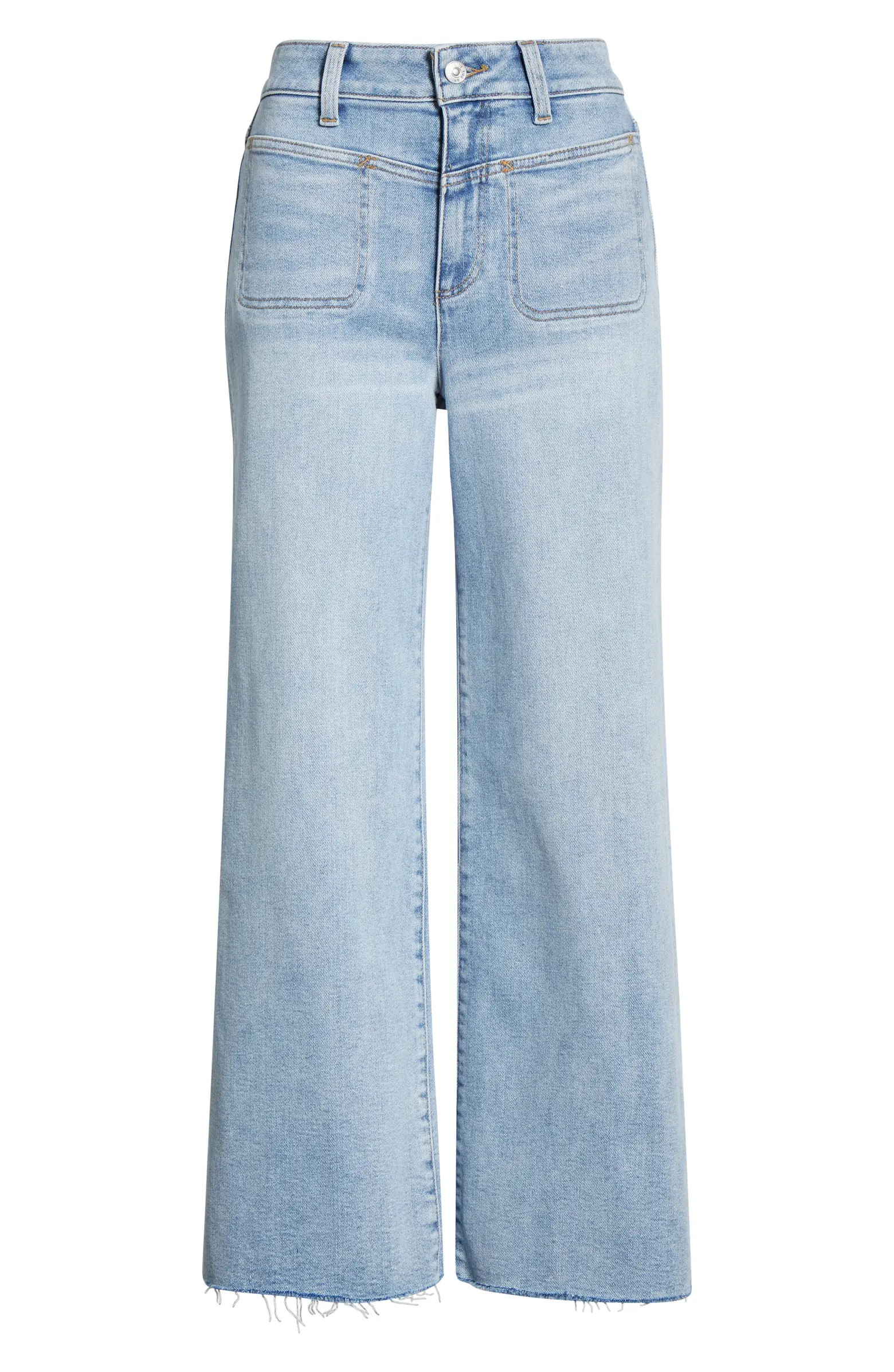 Anessa Raw Hem High Waist Wide Leg Jeans | Nordstrom