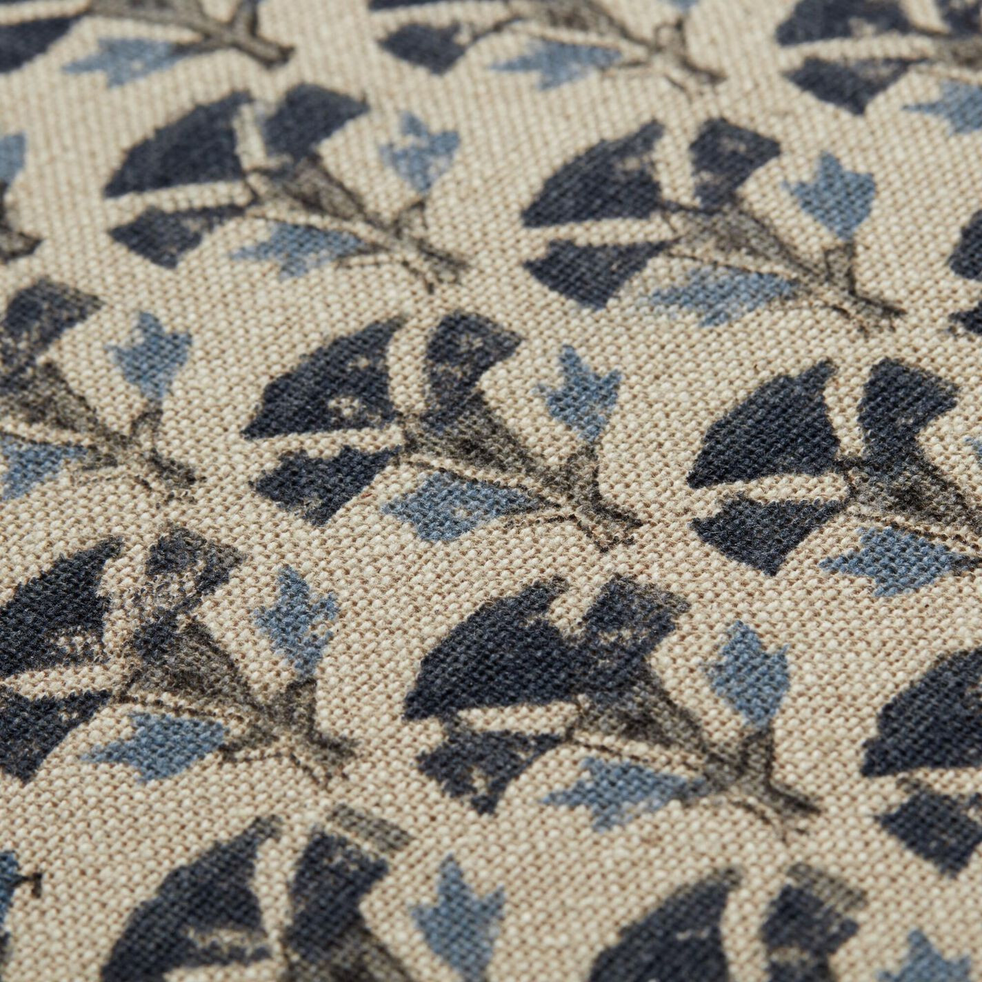 Floral Jaipur Block Print Throw Pillow With Buttons | World Market