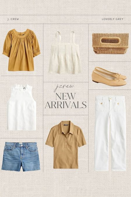 Loverly Grey J. Crew new arrivals. These white pants pair perfectly with linen tank top for an everyday spring look. 

#LTKSeasonal #LTKstyletip #LTKbeauty