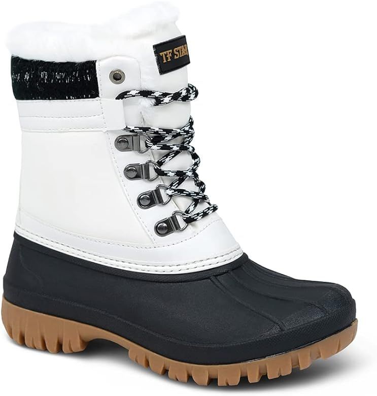 TF STAR women warm outdoor winter snow boots,women's fashion comfortable winter duck boots | Amazon (US)