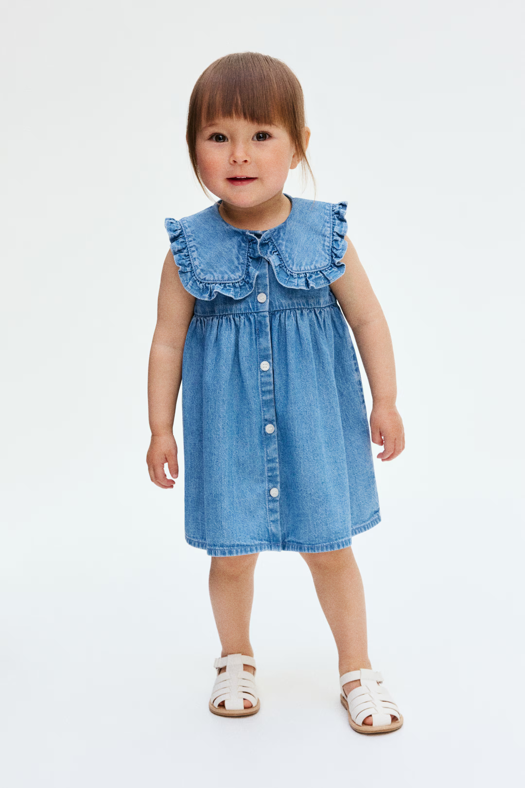 Denim Dress with Sailor Collar | H&M (US + CA)