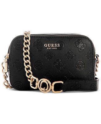 Galeria Debossed Peony Mini Camera Crossbody Bag | Macys (US)