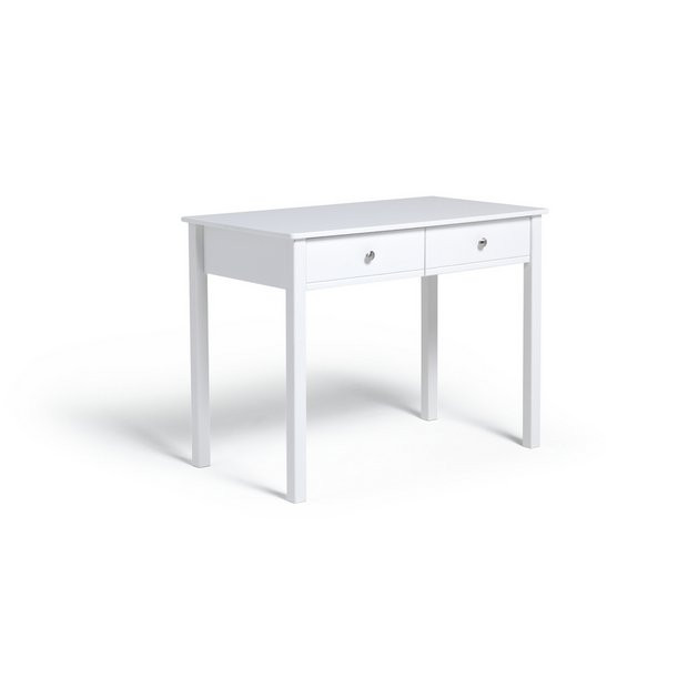 Buy Habitat Brooklyn 2 Drawer Desk - White | Desks | Argos | argos.co.uk