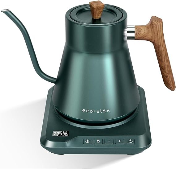 ECORELAX Gooseneck Electric Kettle with Temperature Control,1200W Electric Tea Kettle, 34oz Pour ... | Amazon (US)