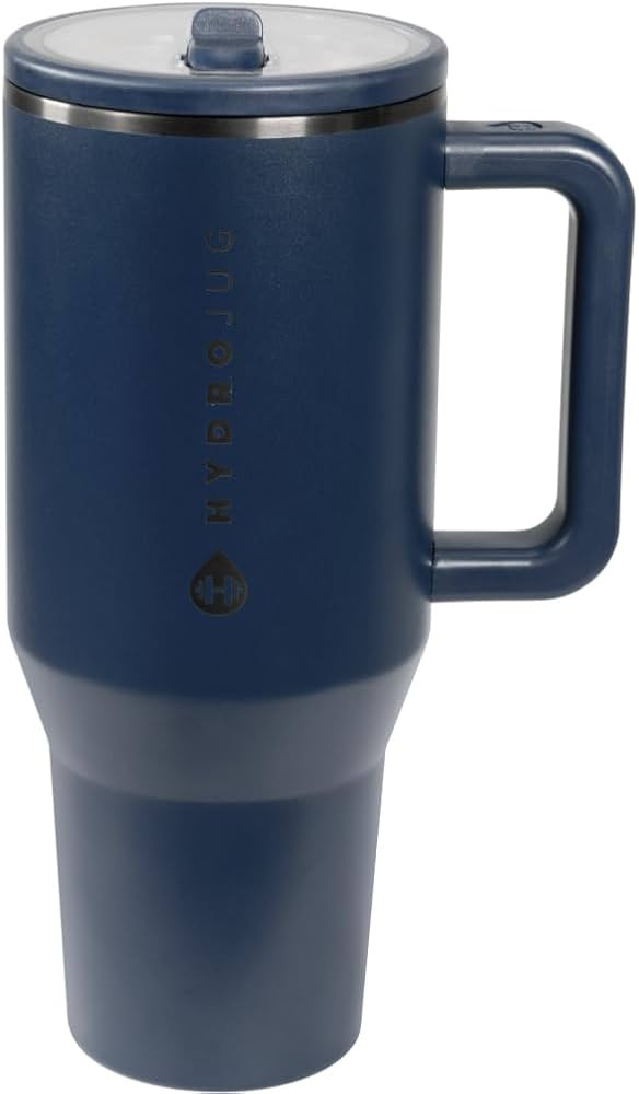 HydroJug Traveler - 40 oz Water Bottle with Handle & Flip Straw - Fits in Cup Holder, Leak Resist... | Amazon (US)