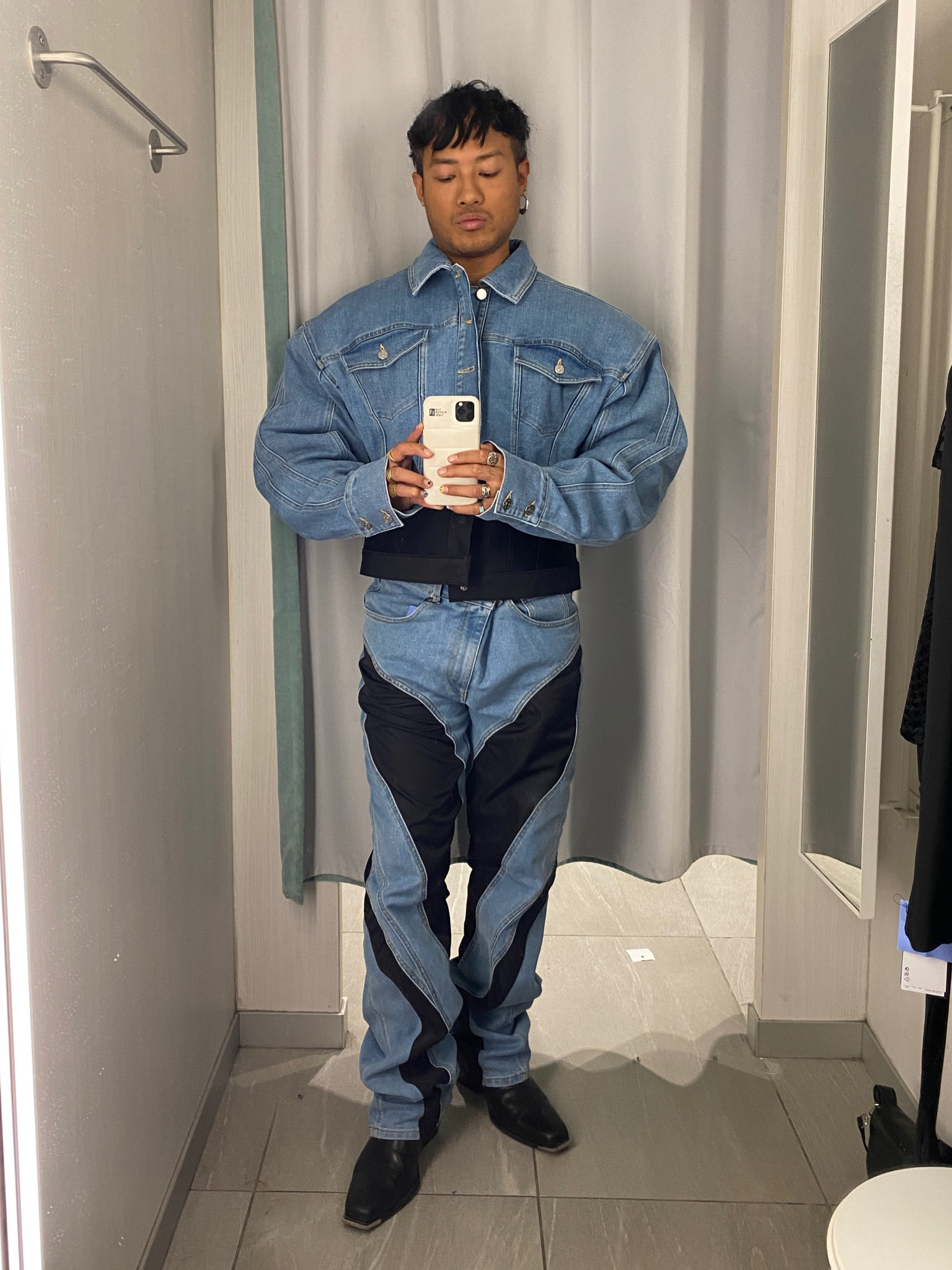 Defined-waist Denim Jacket curated on LTK
