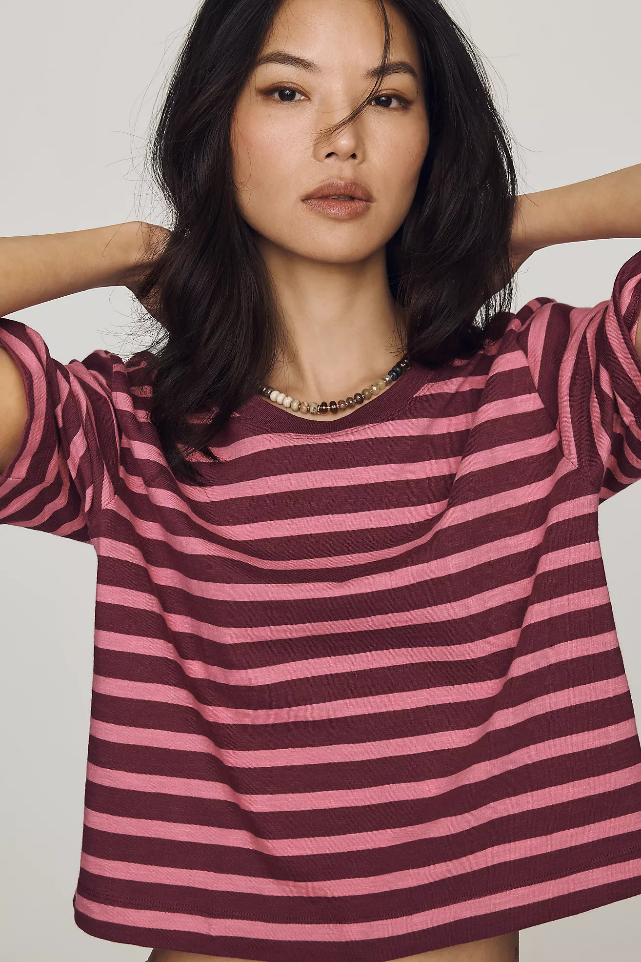 Maeve Corey Cotton Boxy Tee | Anthropologie (US)