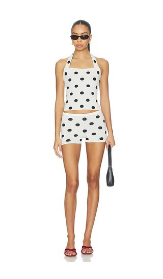 MORE TO COME Viviana Knit Short Set in White. - size S | Revolve Clothing (Global)