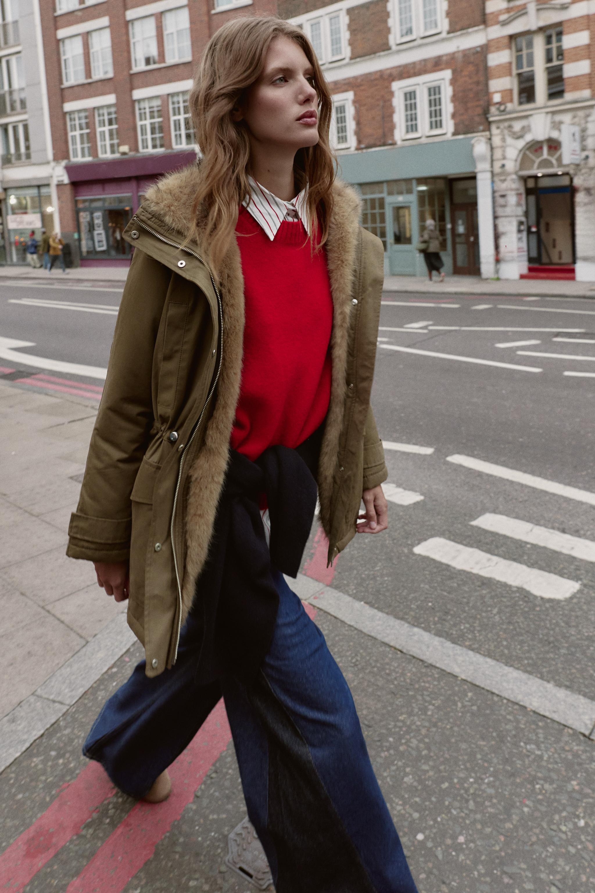 FAUX FUR INTERIOR PADDED PARKA | Zara US