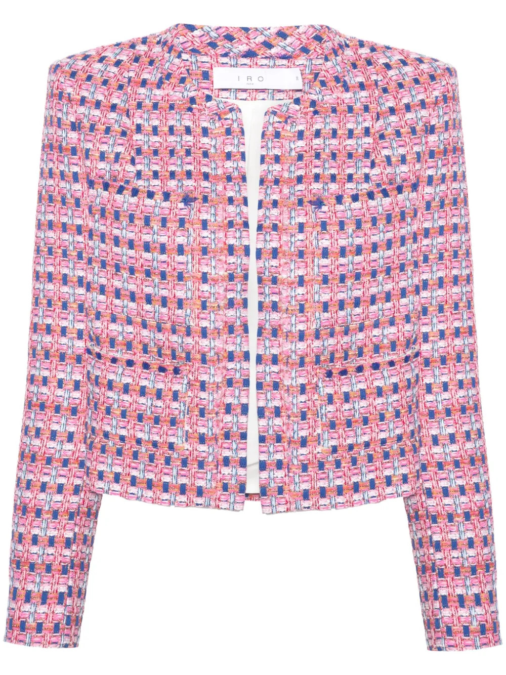 IRO Mopa open-front Tweed Jacket - Farfetch | Farfetch Global