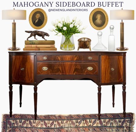 New England Interiors • Mahogany Sideboard Buffet • Rug, Buffet Table, Table Lamps, Books, Vase, Antique Wall Art, Accents. 🌟🐅

TO SHOP: Click on link in bio or copy and paste link in web browser 

#newengland #buffet #furniture #antique #vintage #mahogany #interiordesign #homeinspo #entertaining

#LTKhome