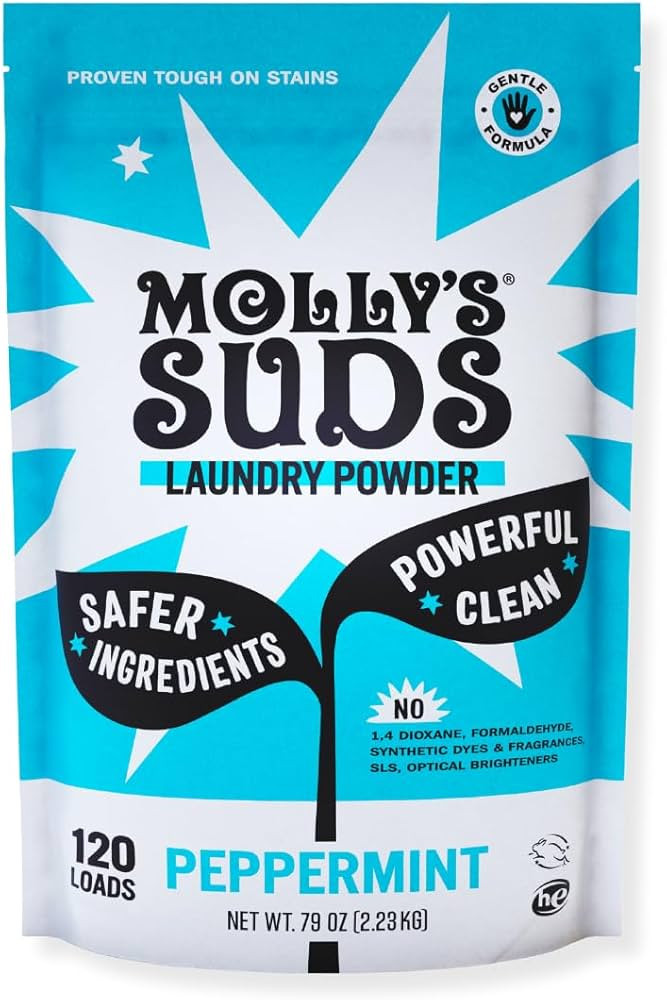 Molly's Suds Original Laundry Detergent Powder | Clean Laundry Detergent Powder for Sensitive Ski... | Amazon (US)