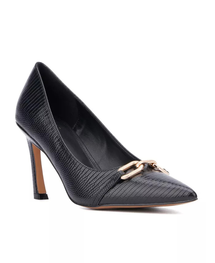 New York & Company Women's Katerina- Lizard Embossed Pump Heels - Macy's | Macy's