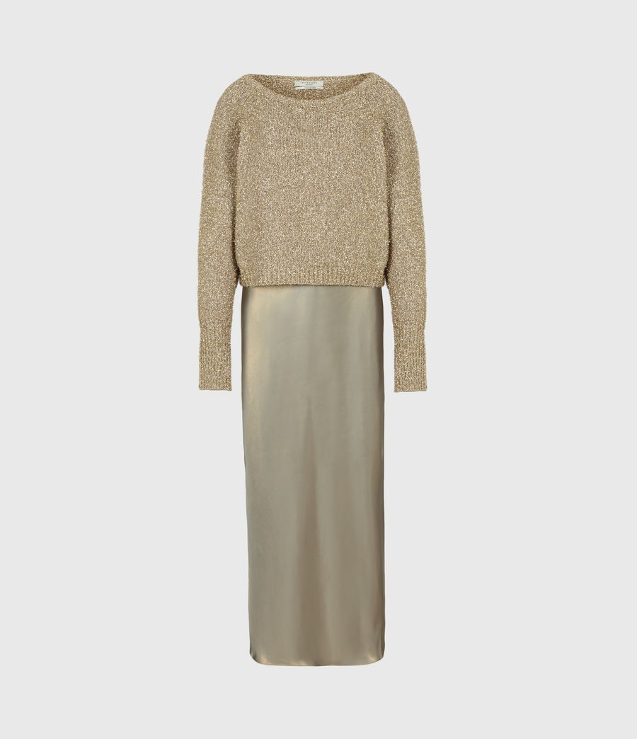 Rosetta Tinsel 2-In-1 Dress | AllSaints UK