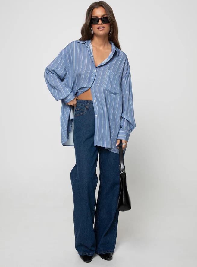 Markan Shirt Blue | Princess Polly US