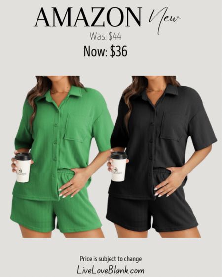New Amazon fashion
Two piece women’s summer set - clip coupon to save 20%
#ltku
Prices subject to change
Commissionable link

#LTKFindsUnder50 #LTKSaleAlert #LTKOver40