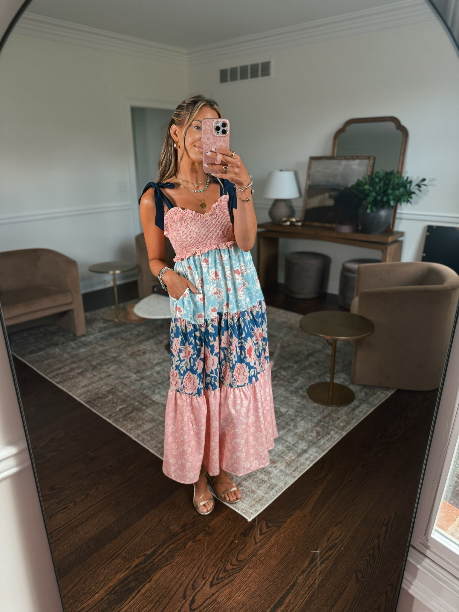 The cutest floral dress!! 🩵🤍🌸

#LTKdayinmylife #LTKgrwm #LTKootd