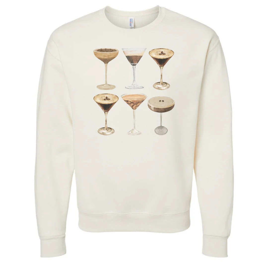 'Espresso Martini' Crewneck Sweatshirt | United Monograms