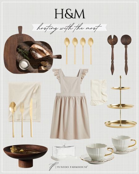 H&M - Hosting with the Most

These Mango Wood and gold accents are so cute!  What an adorable way to set your table for company!

Seasonal, home decor, apron, flatware, tea cup, bowls, trays, serving spoons, table linens

#LTKFindsUnder50 #LTKSeasonal #LTKHome