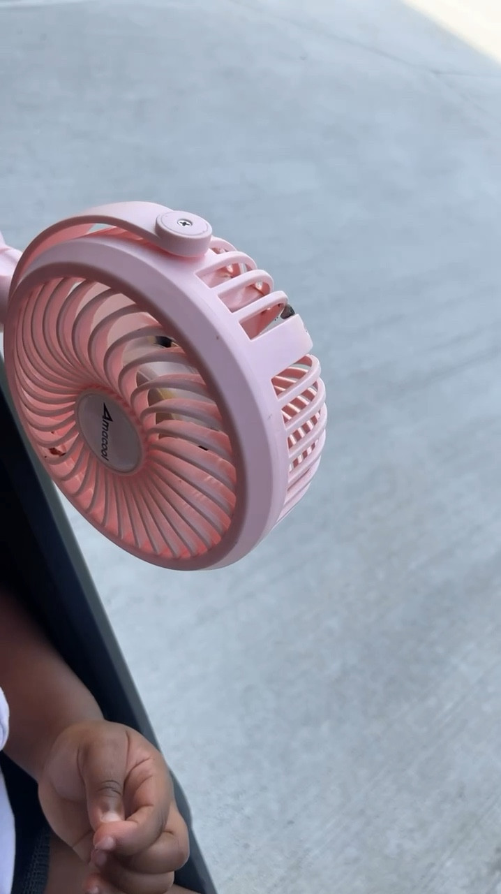 It’s HOT! I’ve had these stroller fans for 3 years, they are wonderful. Solar charged and can charge with a usb. Super safe! 3 speeds and lights as well! 

#LTKfamily #LTKkids #LTKbaby