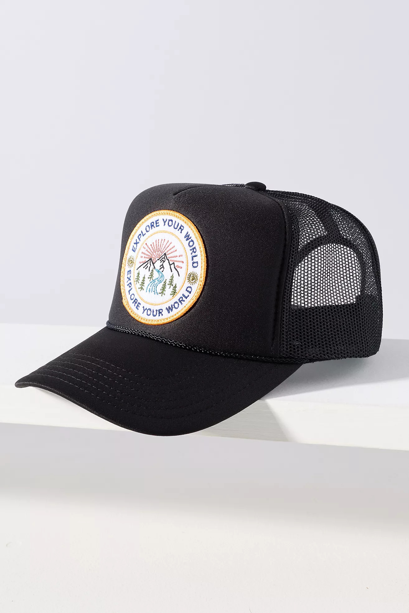 Friday Feelin Explore Your World Trucker Hat | Anthropologie (US)