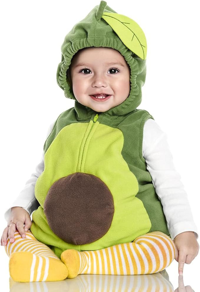 Amazon.com: VISGOGO Toddler Infant Baby Boy Girl Avocado Pineapple Fruit Fancy Costume Hooded Rom... | Amazon (US)
