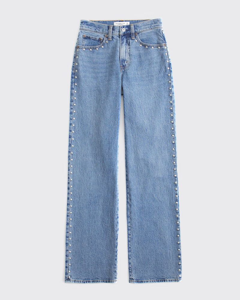 Curve Love High Rise 90s Relaxed Jean | Abercrombie & Fitch (US)