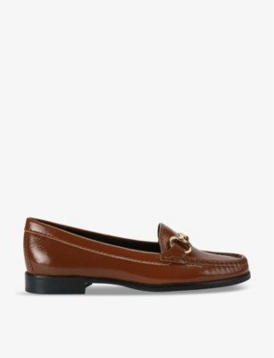 Matilda snaffle-trim leather loafers | Selfridges