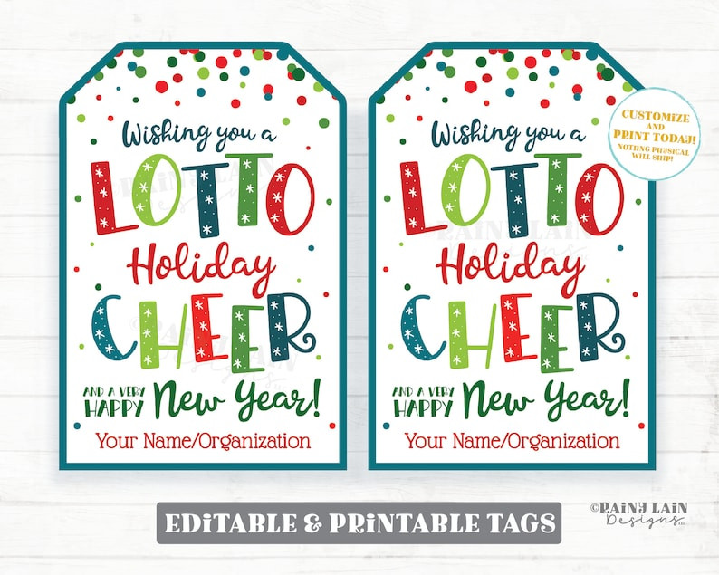 Wishing You a Lotto Cheer and a Happy New Year Holiday Lotto - Etsy | Etsy (US)