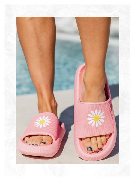 Pink lily slides, floral, sandals, summer style, vacation style, pillow slides, cloud slides

#LTKstyletip #LTKshoecrush #LTKtravel