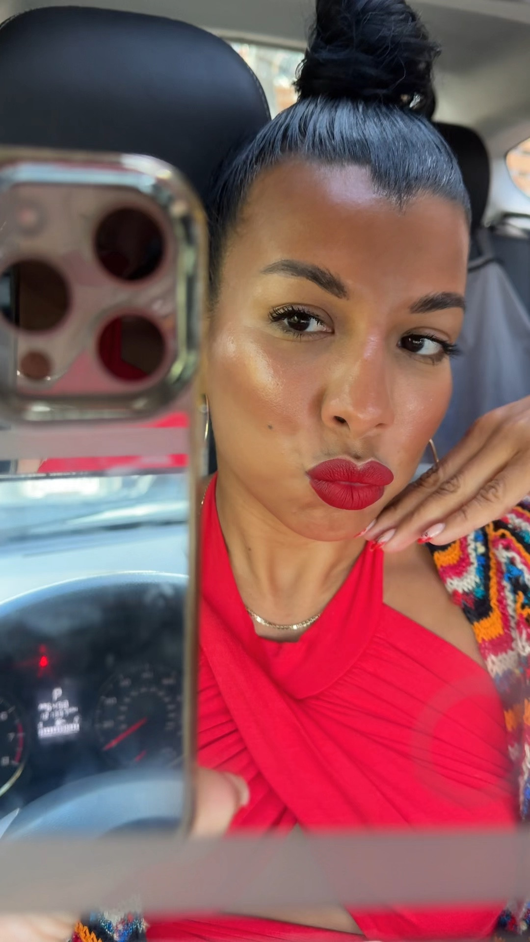 Fave red lip combo 
Use MAC Plum liner to give it depth
Go in with MAC Retro Matte Liquid Lipcolour in Ruby Phew 
I was snatching my eyebrows with NYX to get really pronounced on the brows. Easy daytime makeup look! 

#LTKbeauty #LTKstyletip