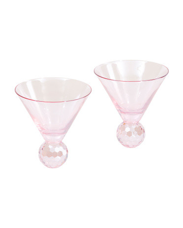 2pc Luster Martini Glasses | TJ Maxx