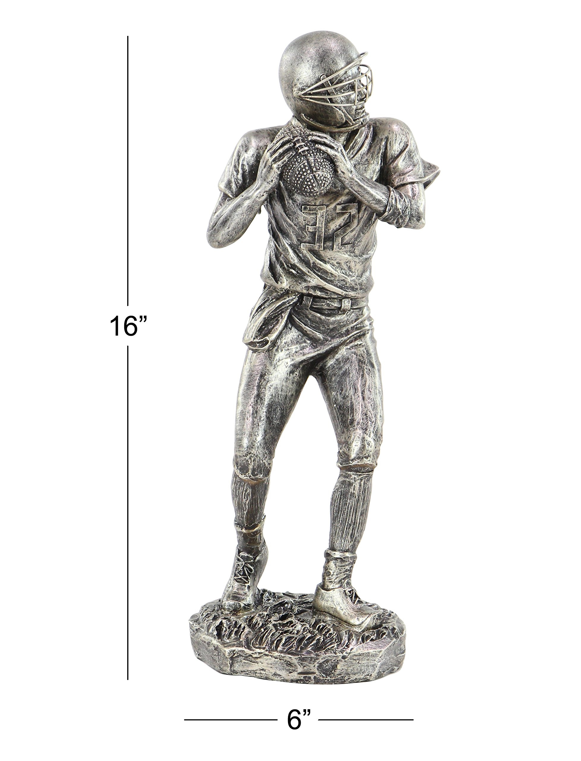 Deco 79 Polystone Football Player Decorative Sculpture Home Decor Statue, Accent Figurine 6" x 6"... | Amazon (US)