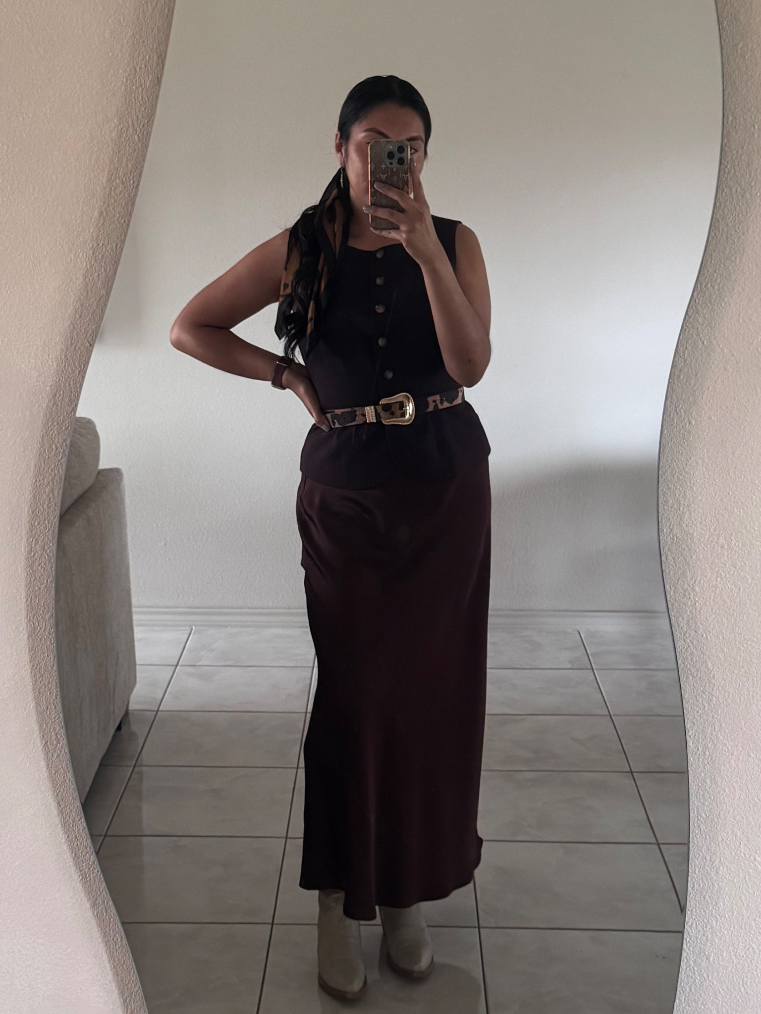 Chocolate brown & leopard print 🤠

#elevatedwestern #westernworkwear #westernwear 

#LTKFindsUnder50 #LTKStyleTip #LTKWorkwear