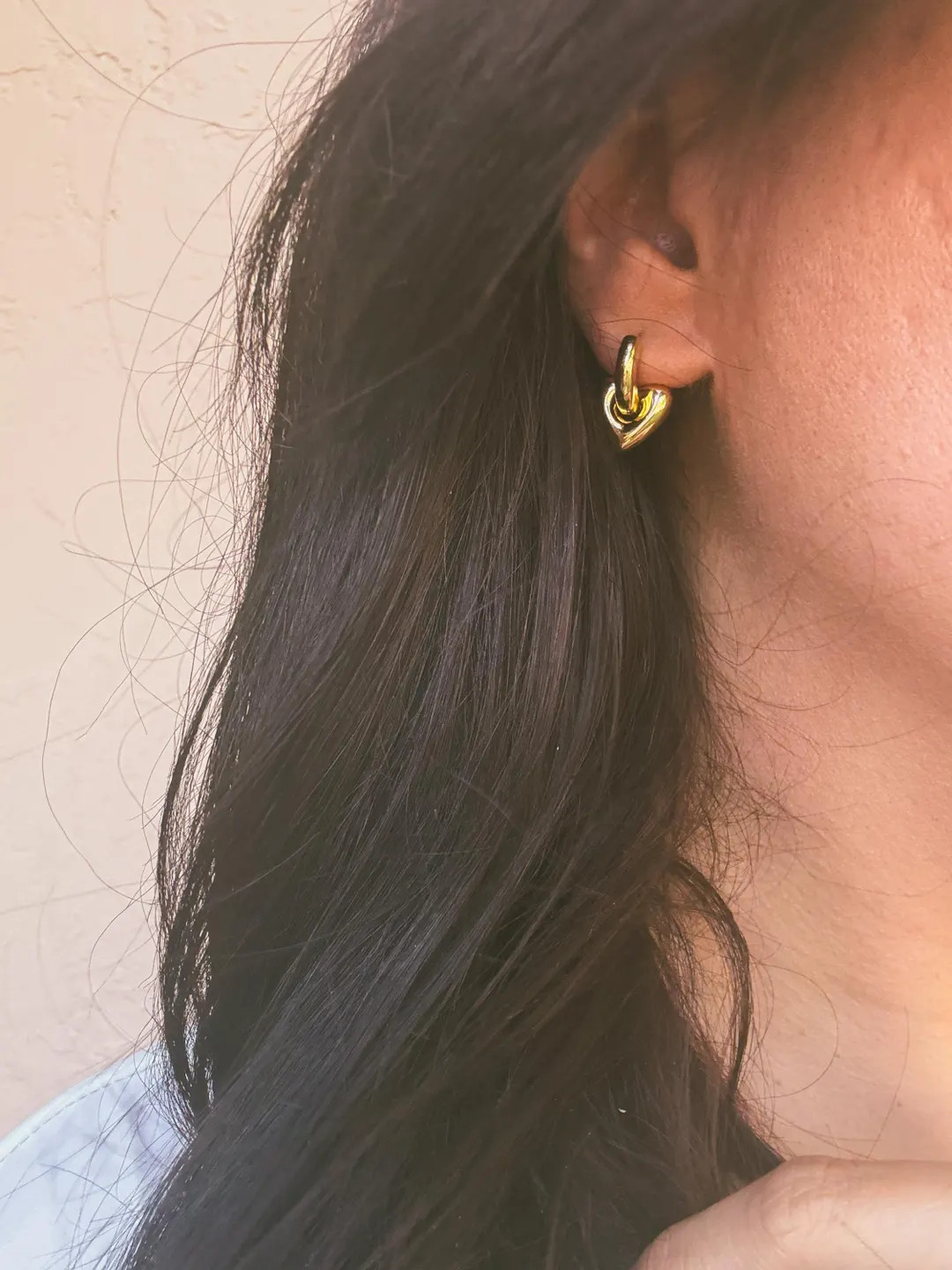 Gold Heart Earrings,huggie Hoop Earrings,bridal Party Gifts,bridesmaid Jewelry,cartilage Earring,... | Etsy (US)
